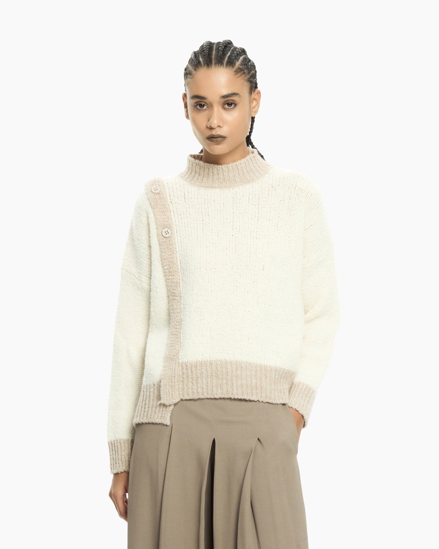 _MALLONI Maglia in filato morbido BEIGE