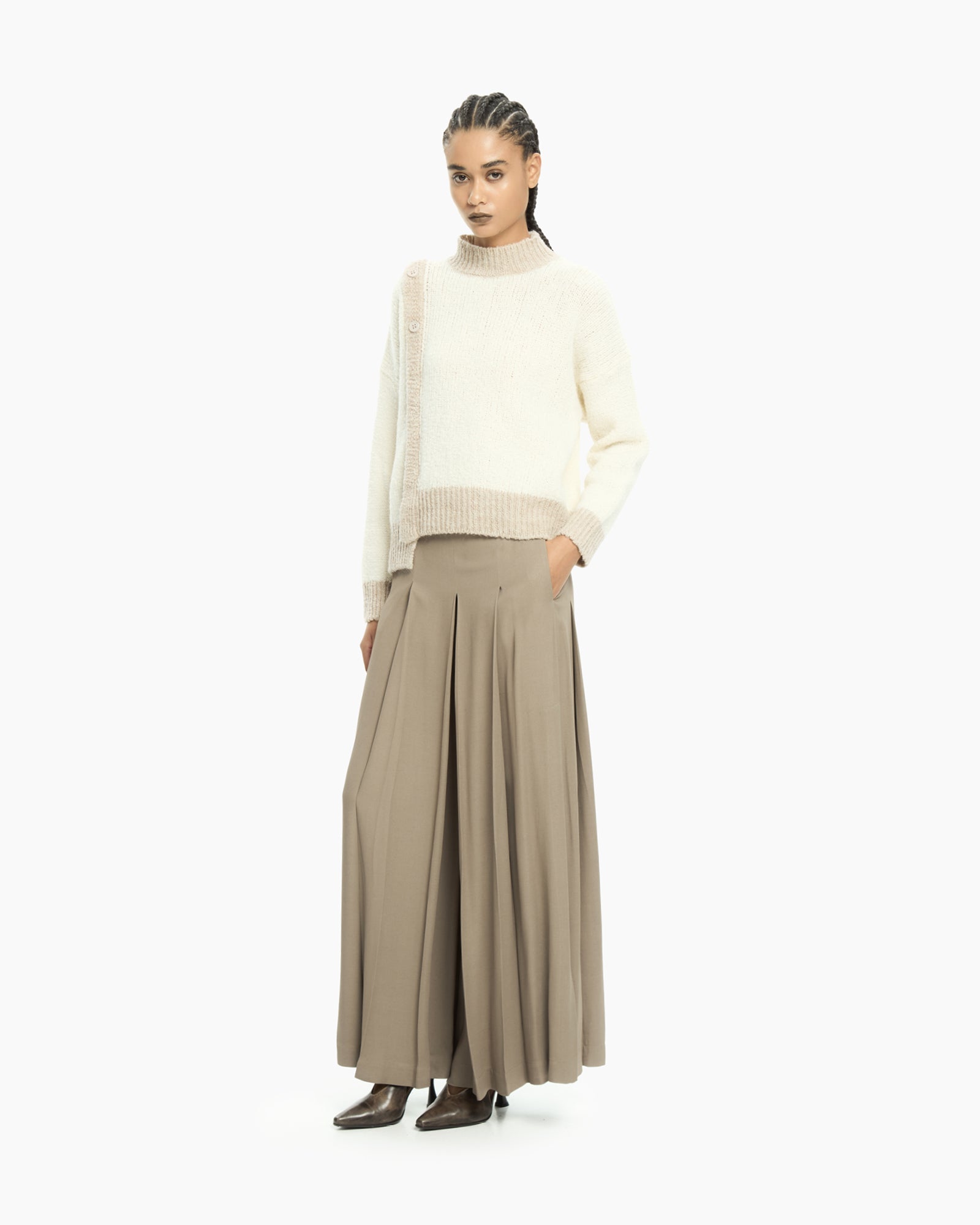 _MALLONI Maglia in filato morbido BEIGE