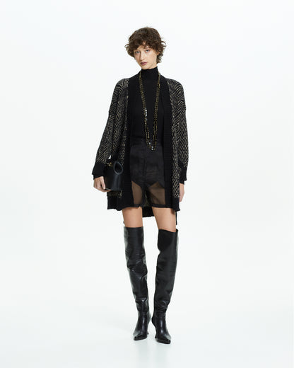 _MALLONI Cardigan in maglia NERO