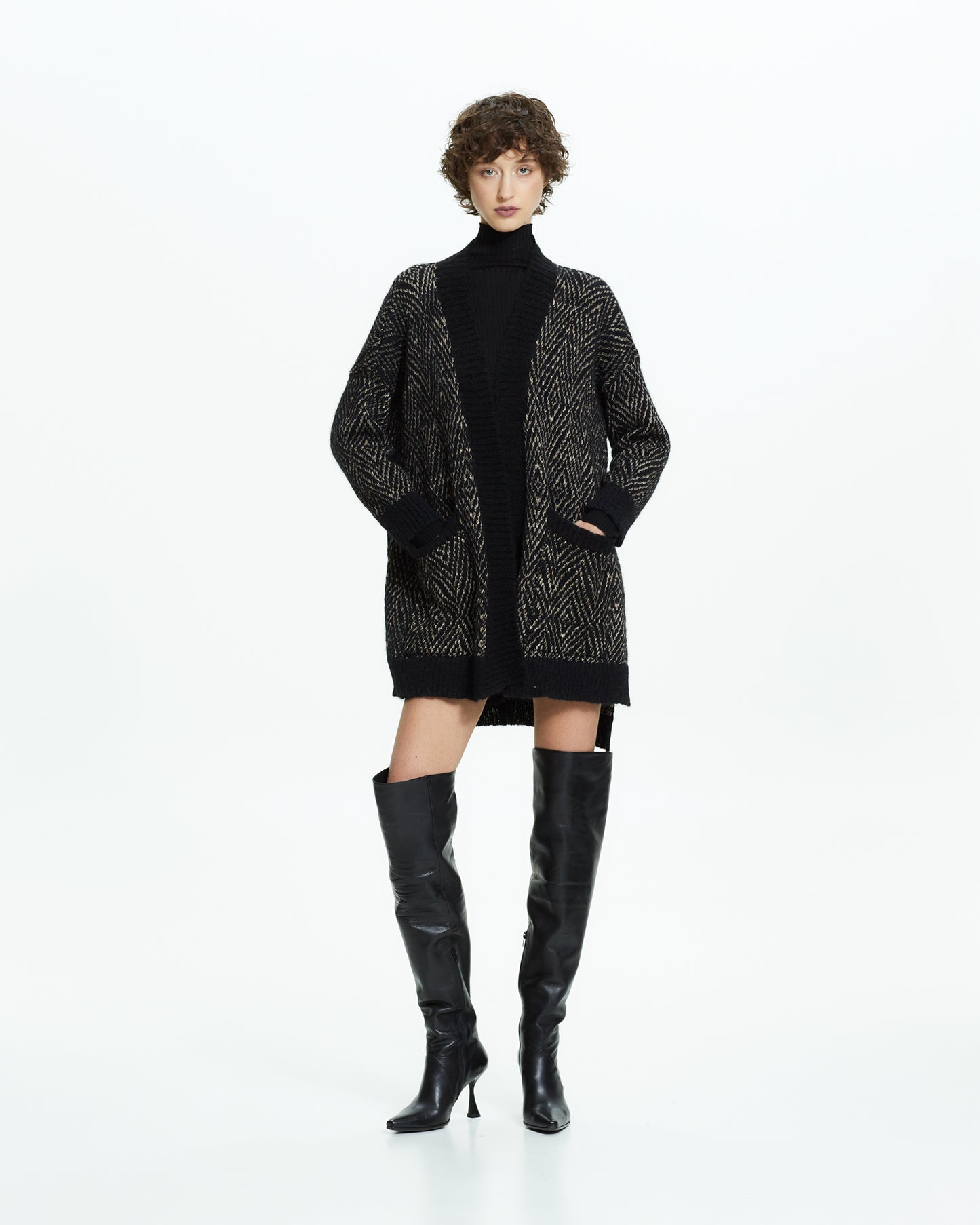 _MALLONI Cardigan in maglia NERO