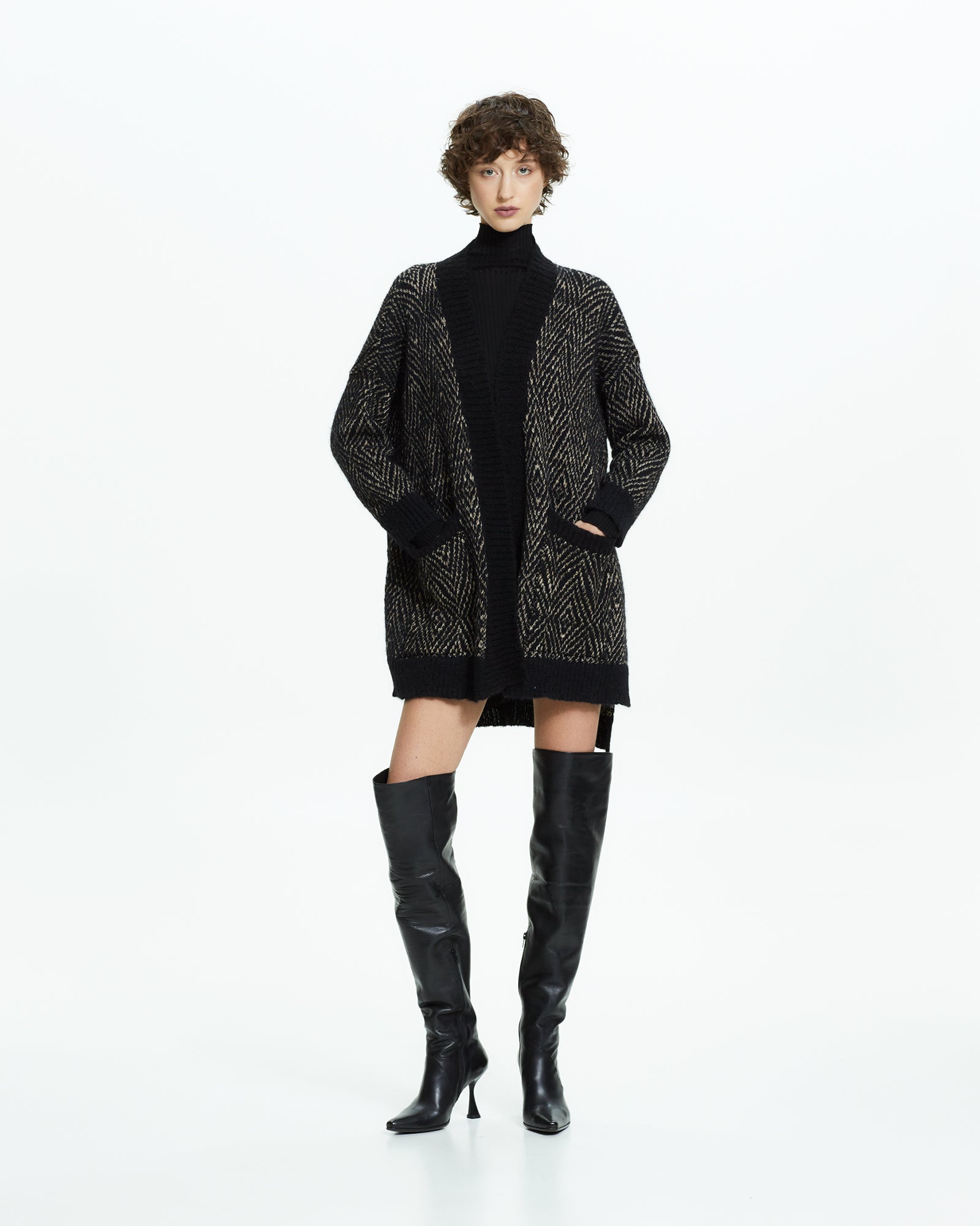 _MALLONI Cardigan in maglia NERO