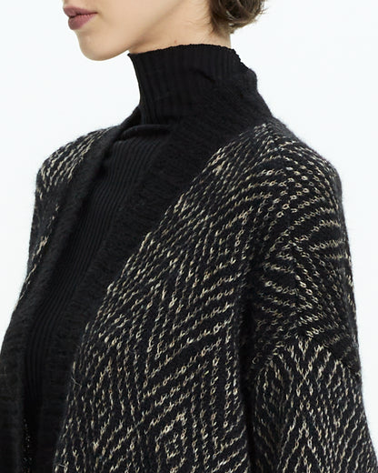 _MALLONI Cardigan in maglia NERO