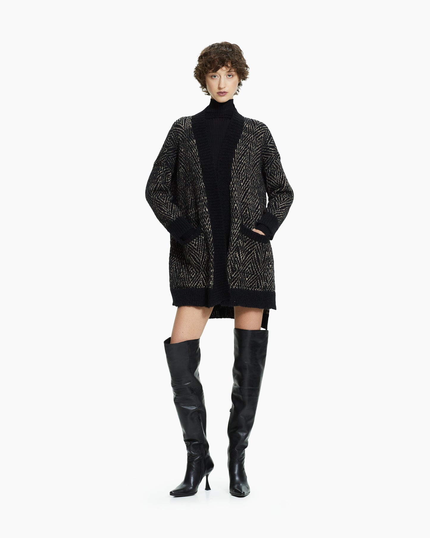 _MALLONI Cardigan in maglia NERO