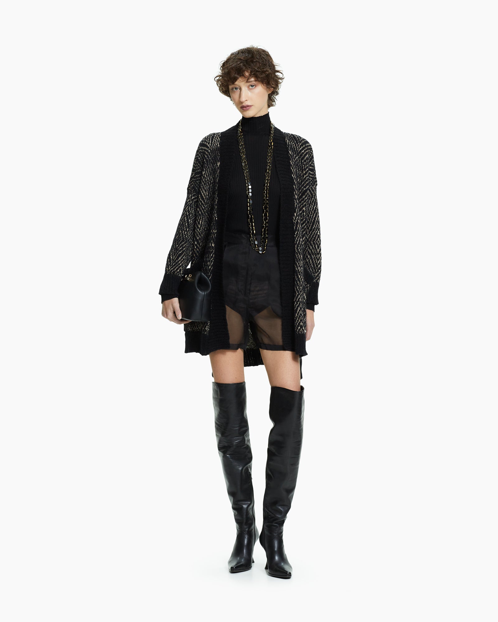_MALLONI Cardigan in maglia NERO