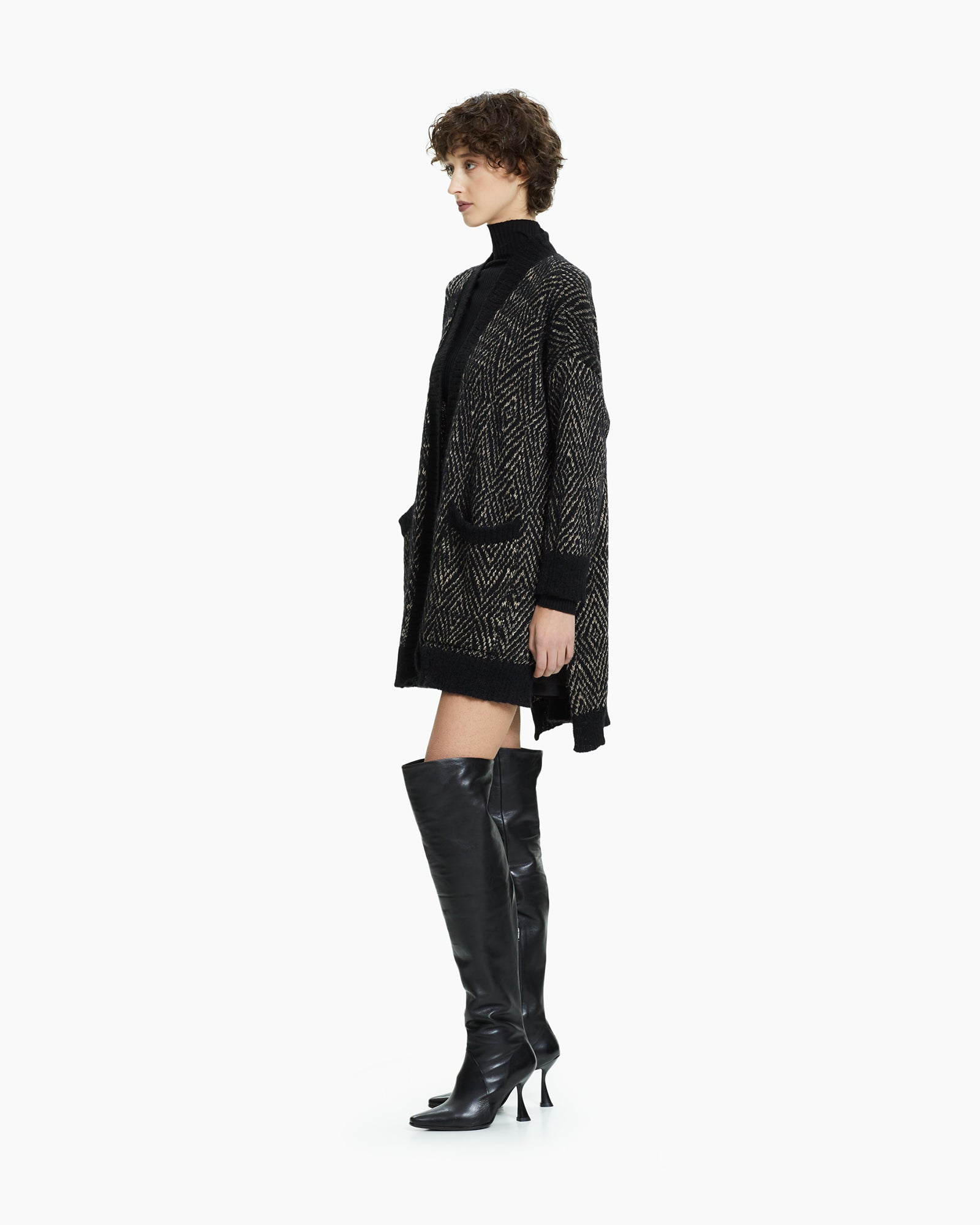 _MALLONI Cardigan in maglia NERO