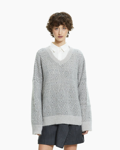 _MALLONI Maglia con scollo a V BEIGE