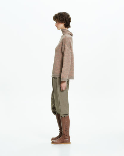 _MALLONI Maglia in lana soffice TORTORA