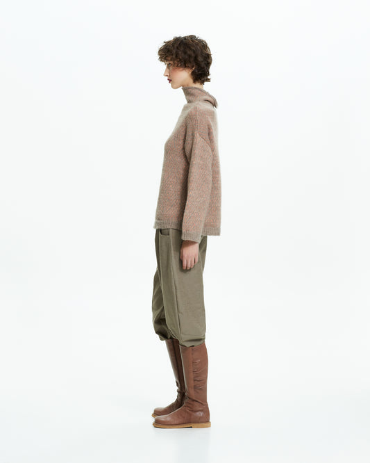 _MALLONI Maglia in lana soffice TORTORA