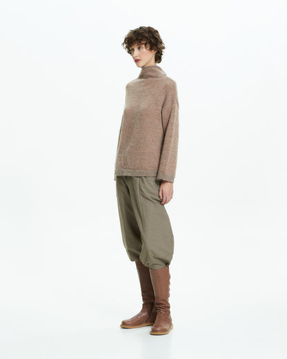 _MALLONI Maglia in lana soffice TORTORA