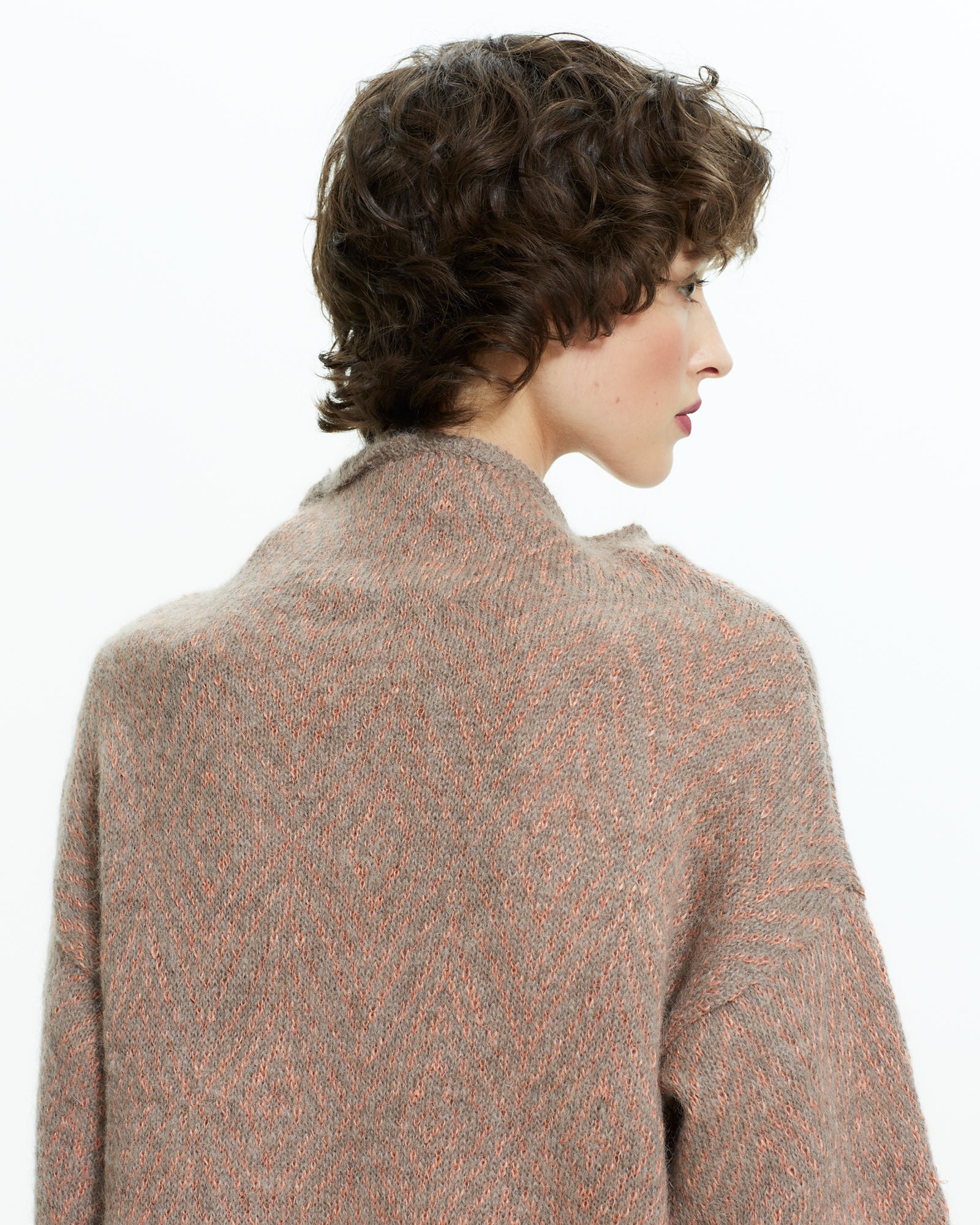 _MALLONI Maglia in lana soffice TORTORA