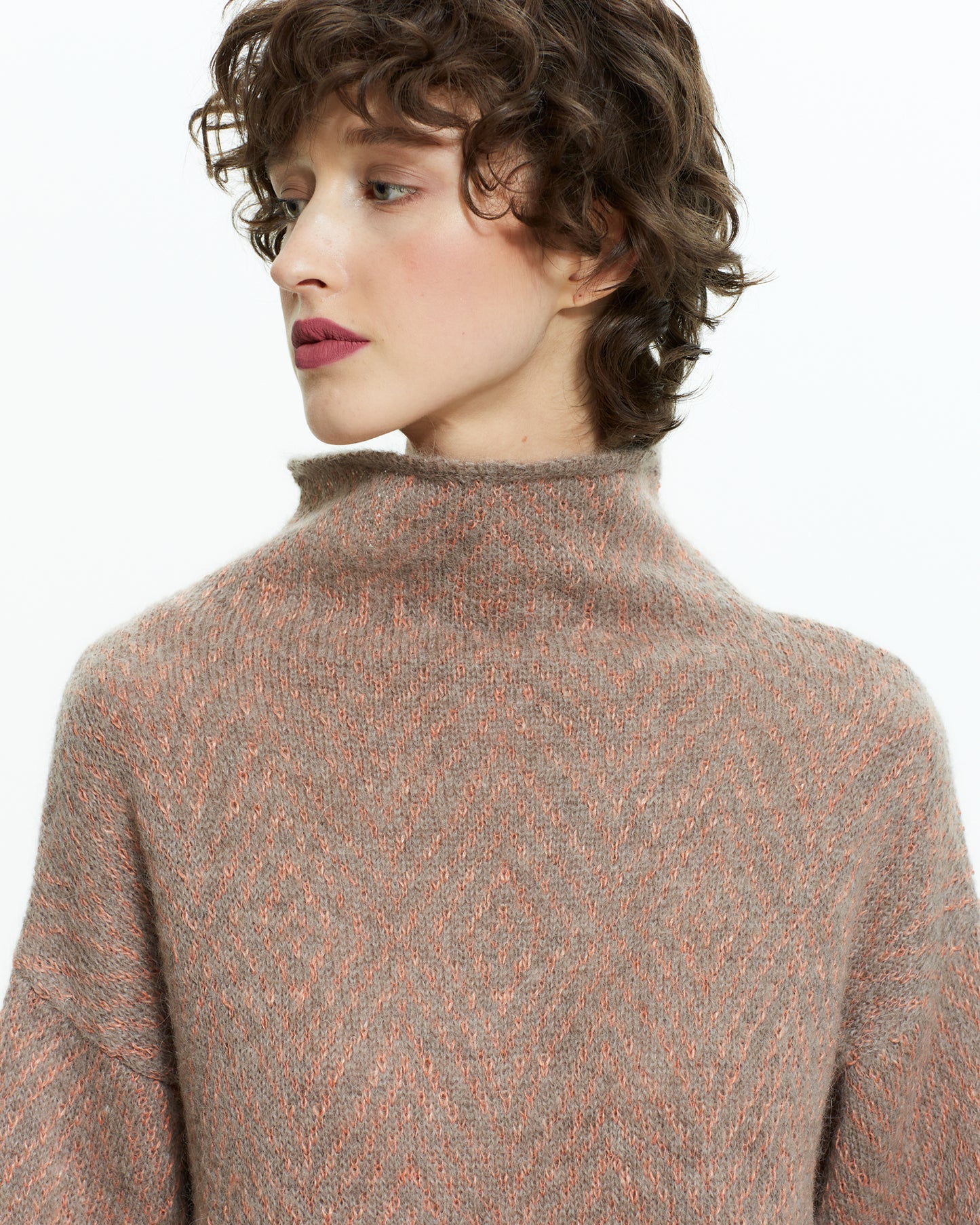 _MALLONI Maglia in lana soffice TORTORA