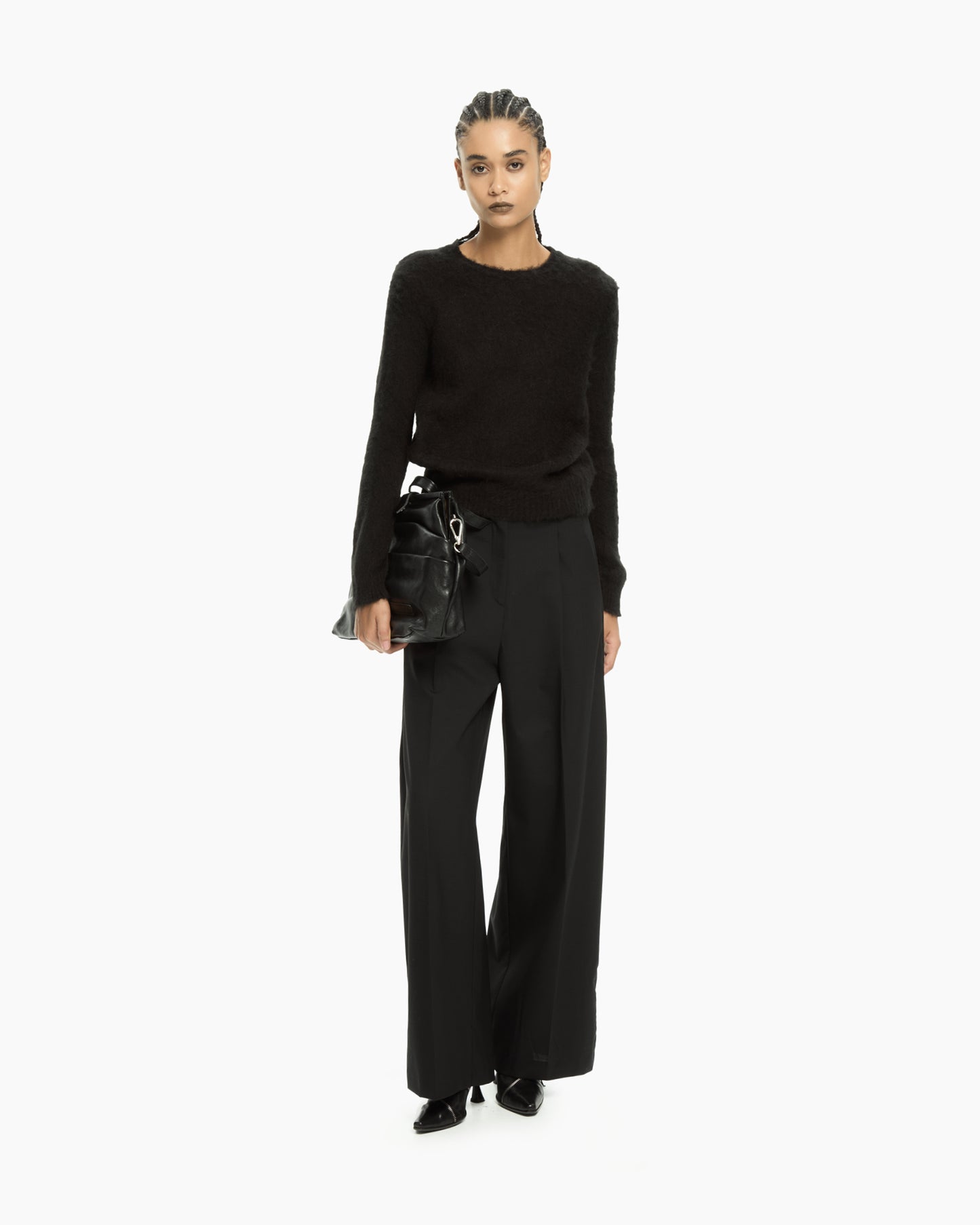 _MALLONI Maglia in lana soffice NERO