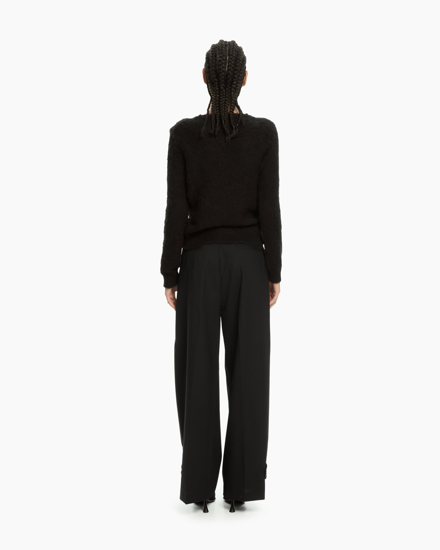 _MALLONI Maglia in lana soffice NERO