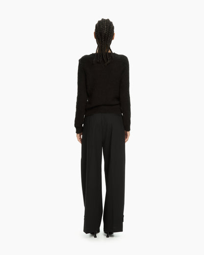_MALLONI Maglia in lana soffice NERO