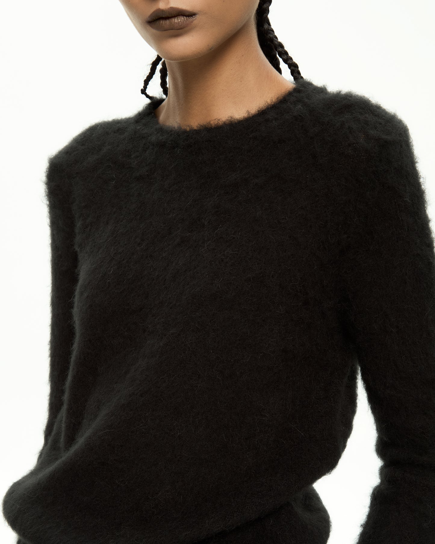 _MALLONI Maglia in lana soffice NERO
