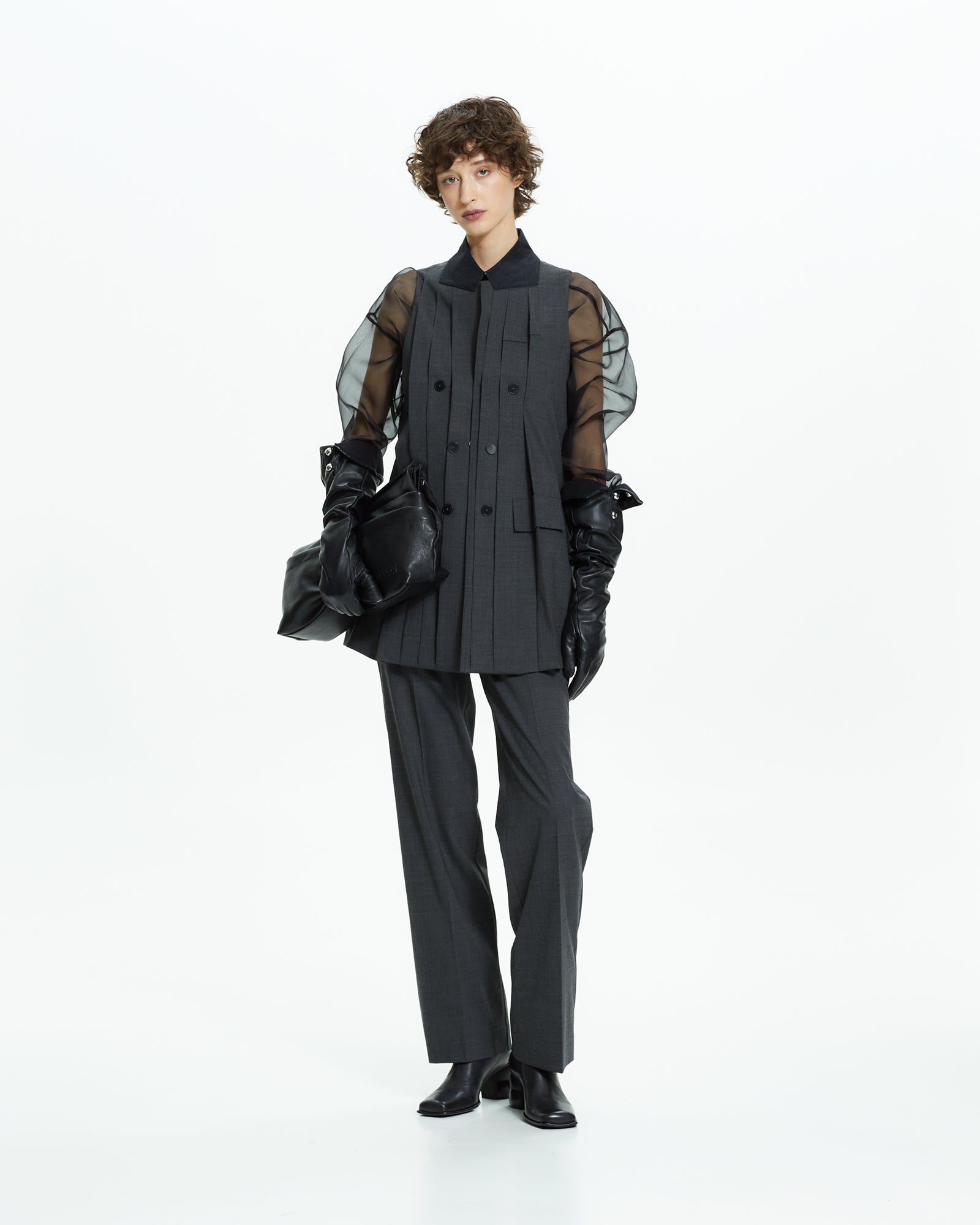 _MALLONI Gilet strutturato GRIGIO
