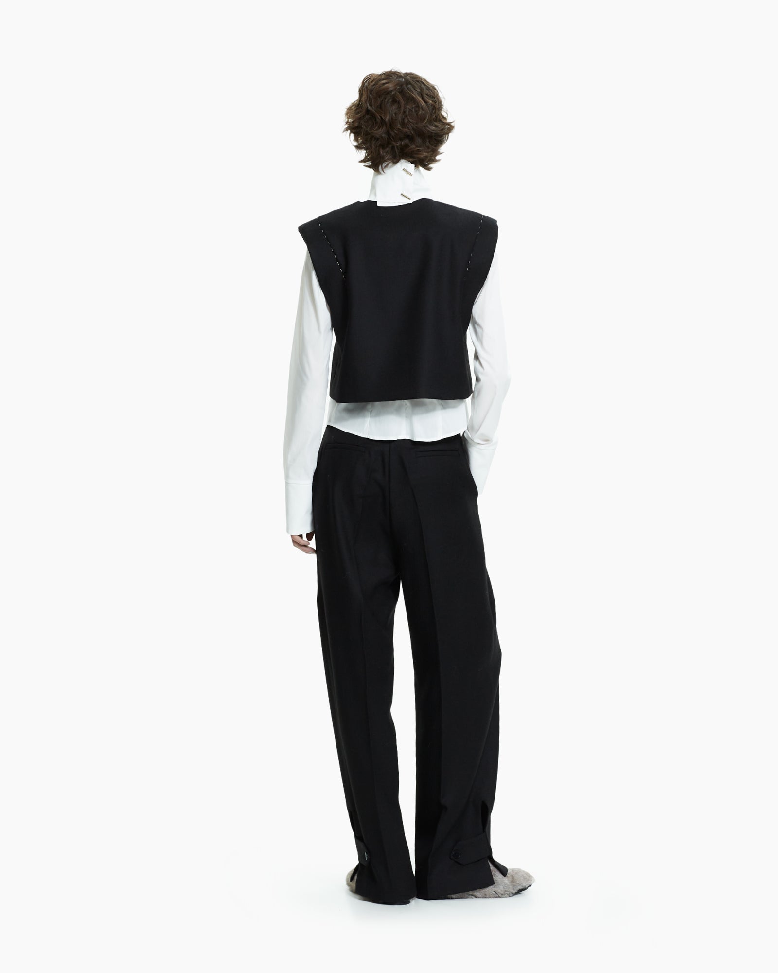 _MALLONI Gilet cropped NERO