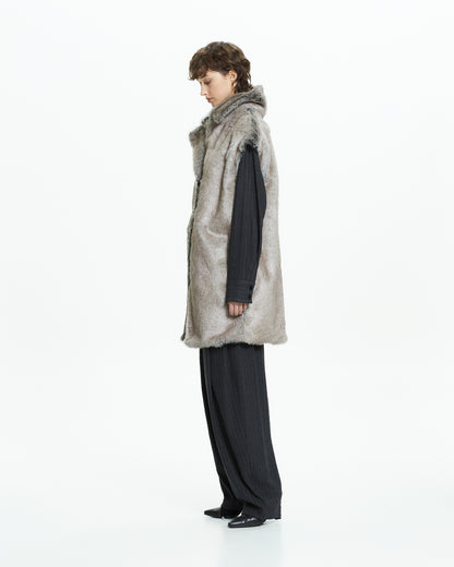 _MALLONI Gilet lungo  GRIGIO