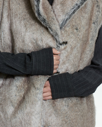 _MALLONI Gilet lungo  GRIGIO
