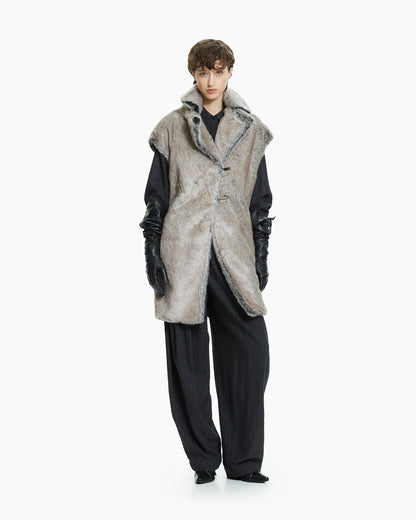 _MALLONI Gilet lungo  GRIGIO