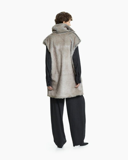 _MALLONI Gilet lungo  GRIGIO