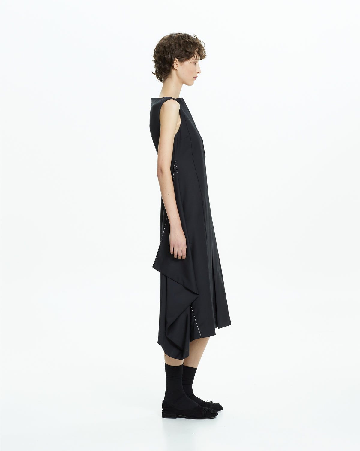 _MALLONI Abito asimmetrico NERO