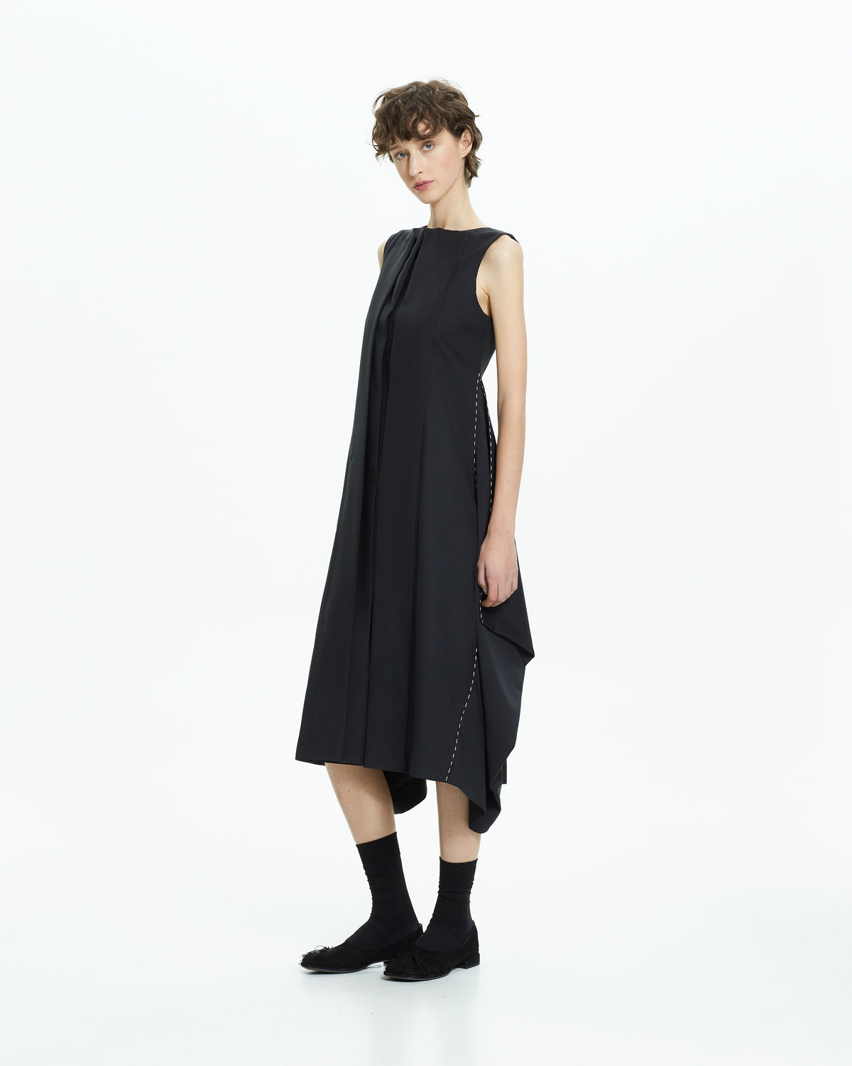 _MALLONI Abito asimmetrico NERO