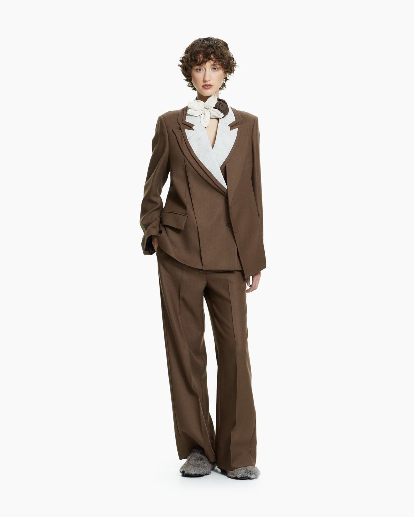 _MALLONI Giacca sartoriale con rever a contrasto