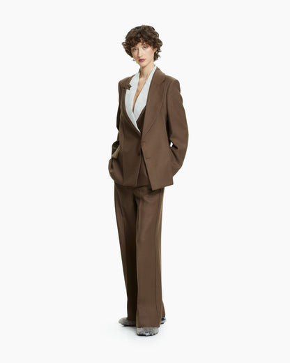 _MALLONI Giacca sartoriale con rever a contrasto
