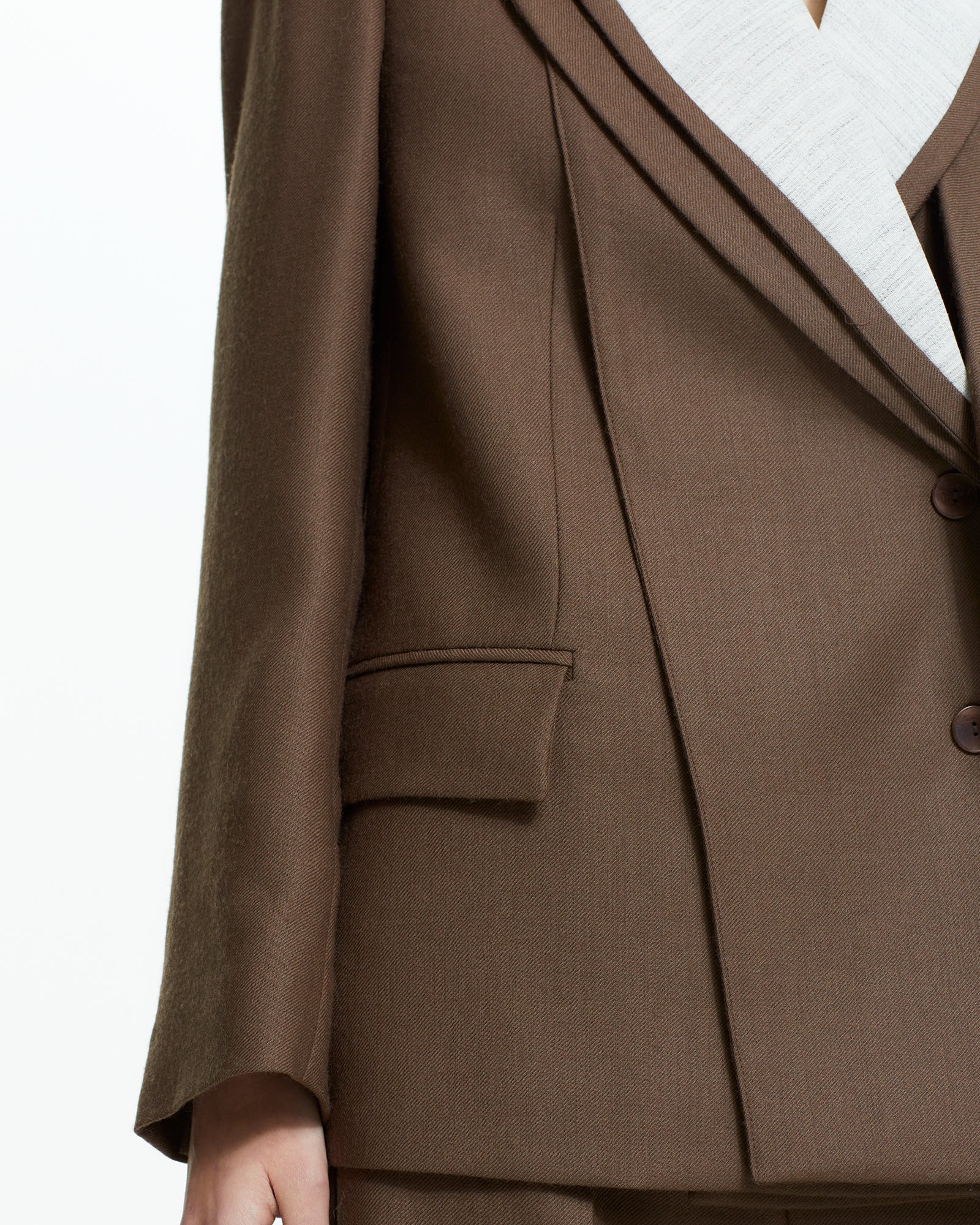 _MALLONI Giacca sartoriale con rever a contrasto