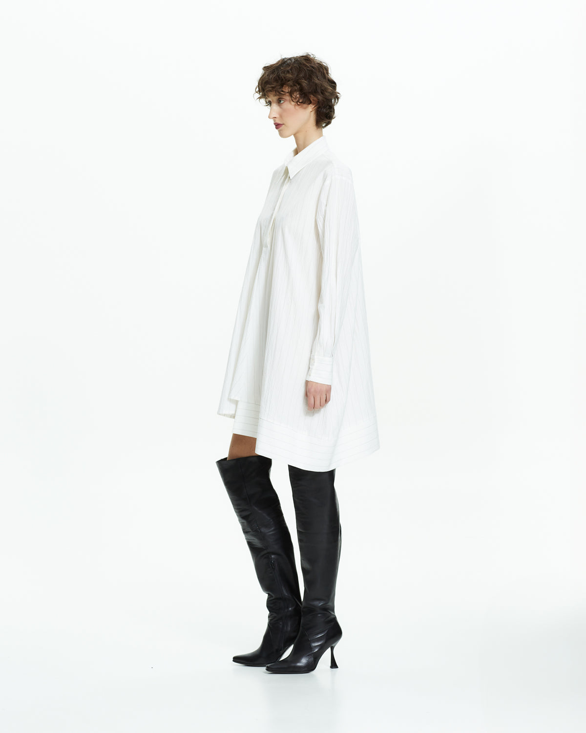 _MALLONI Camicia lunga oversize BIANCO