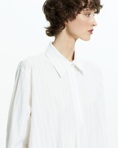 _MALLONI Camicia lunga oversize BIANCO