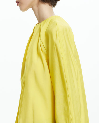 _MALLONI Camicia con plissè GIALLO