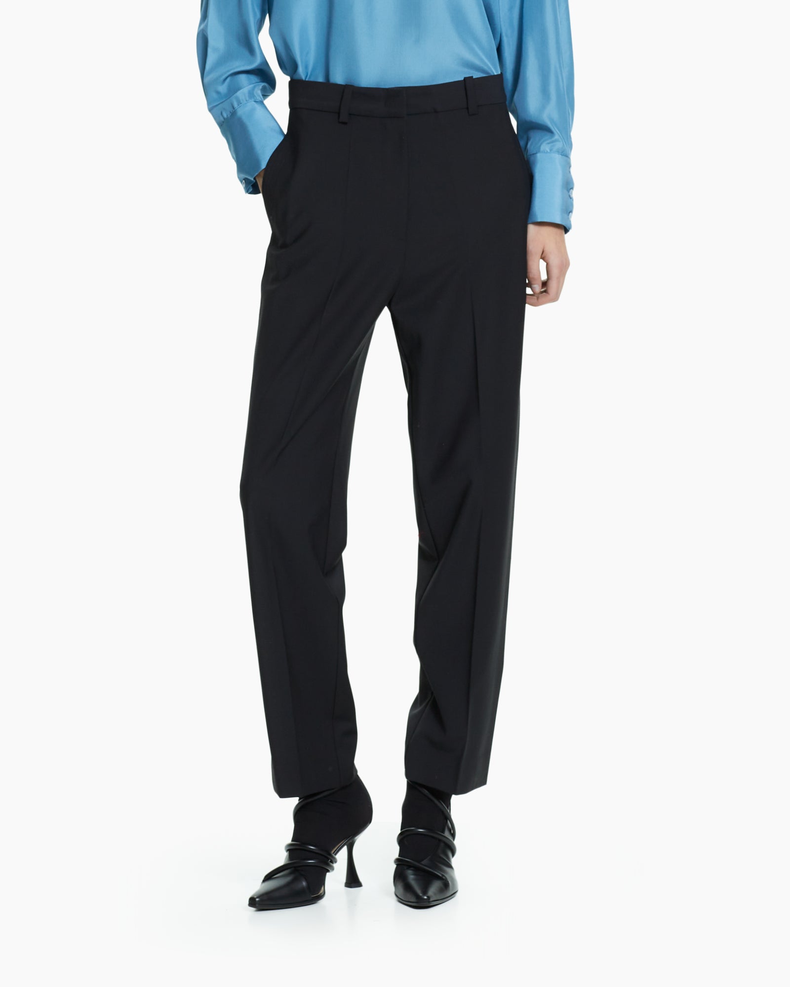_MALLONI Pantalone sartoriale NERO