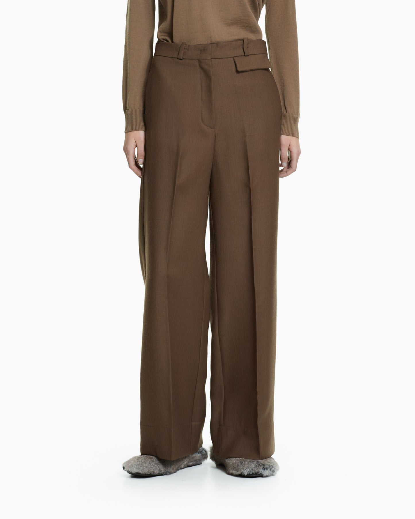 _MALLONI Pantalone wide-leg sartoriale