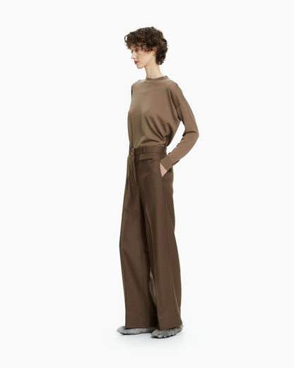 _MALLONI Pantalone wide-leg sartoriale