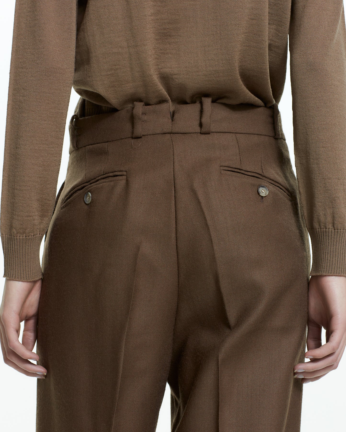 _MALLONI Pantalone wide-leg sartoriale