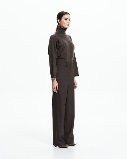 _MALLONI Pantalone sartoriale MARRONE