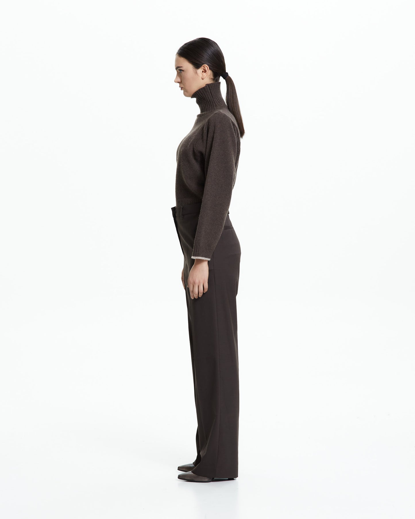 _MALLONI Pantalone sartoriale MARRONE