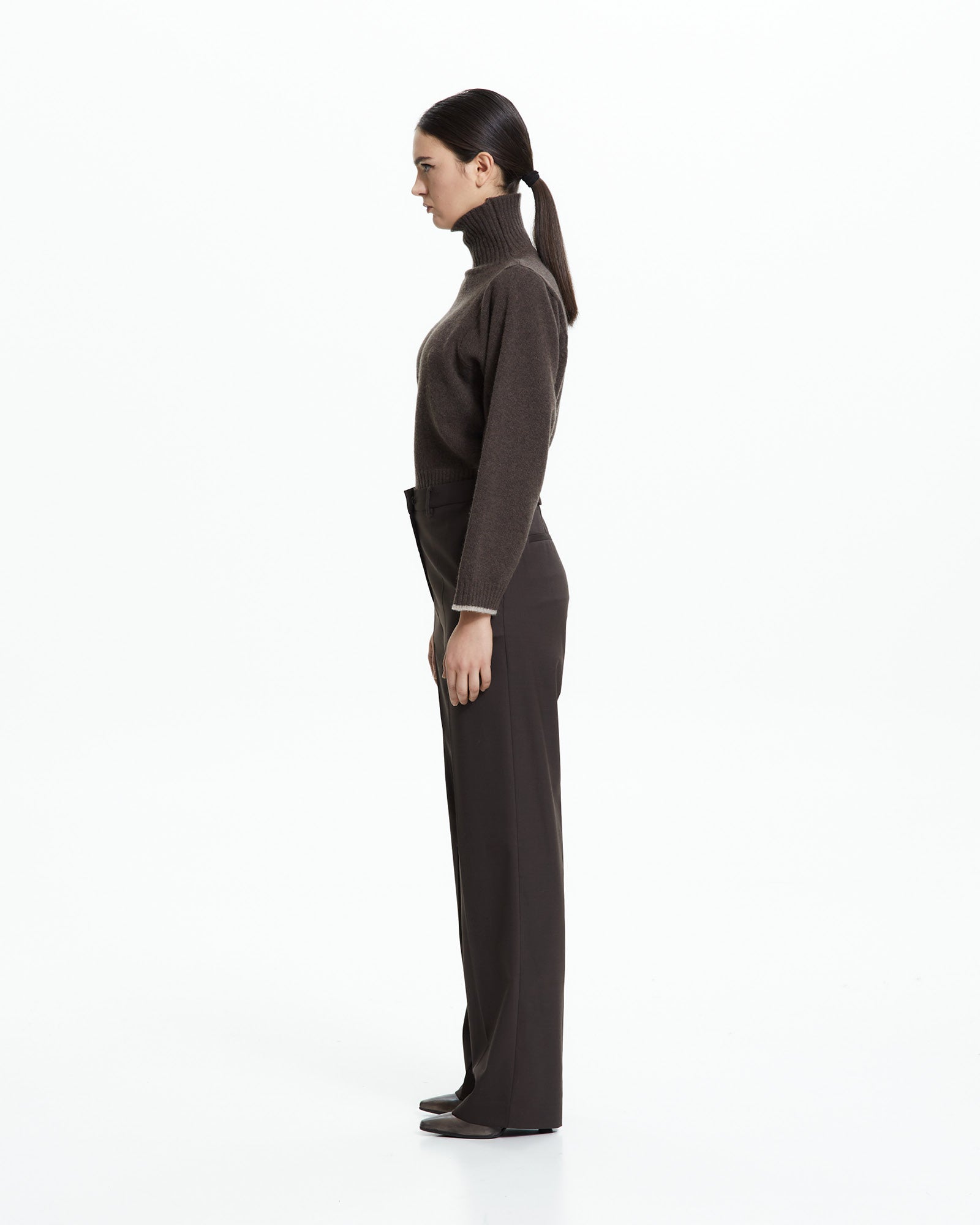_MALLONI Pantalone sartoriale MARRONE
