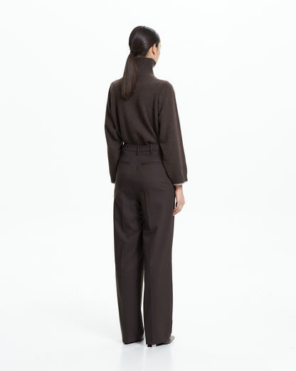 _MALLONI Pantalone sartoriale MARRONE