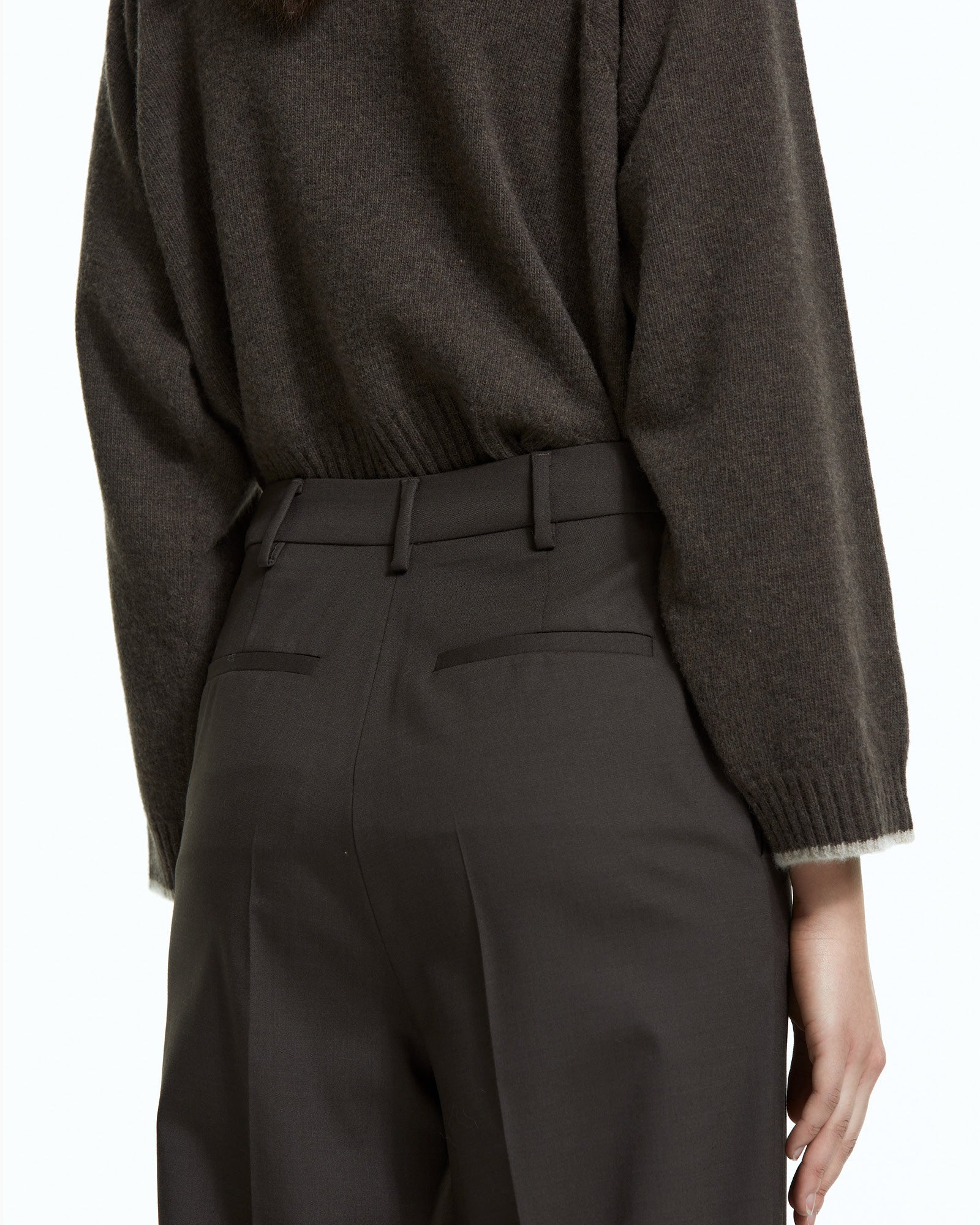 _MALLONI Pantalone sartoriale MARRONE
