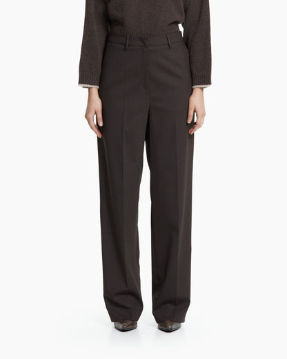 _MALLONI Pantalone sartoriale MARRONE