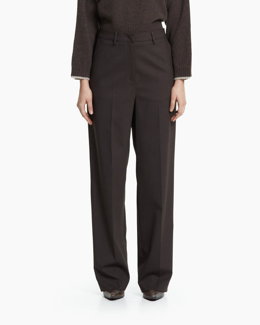 _MALLONI Pantalone sartoriale MARRONE
