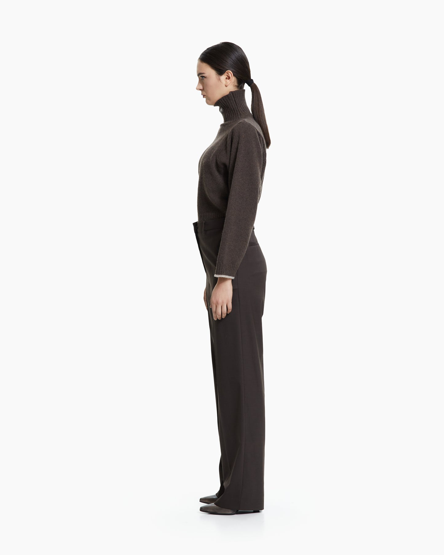 _MALLONI Pantalone sartoriale MARRONE