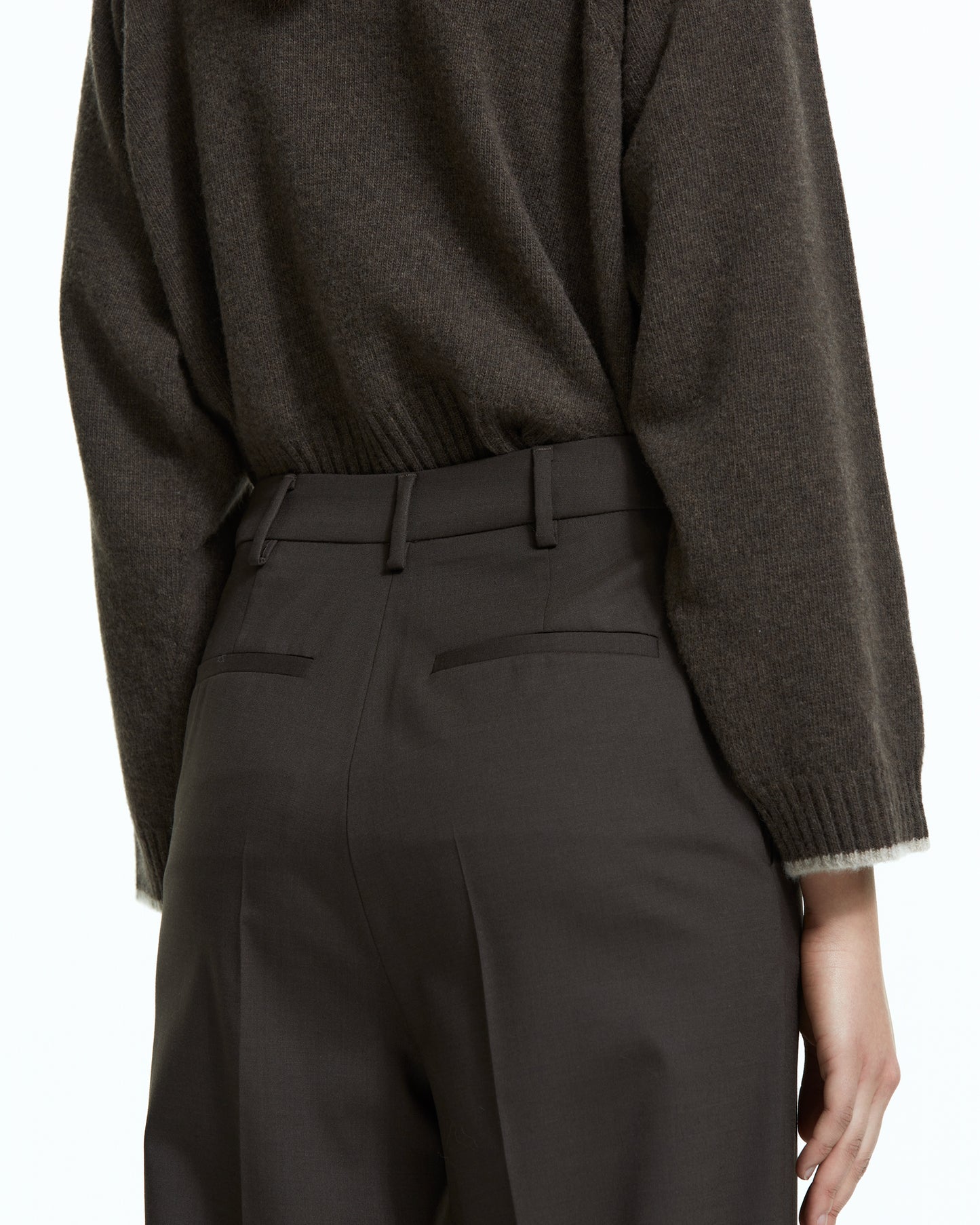 _MALLONI Pantalone sartoriale MARRONE
