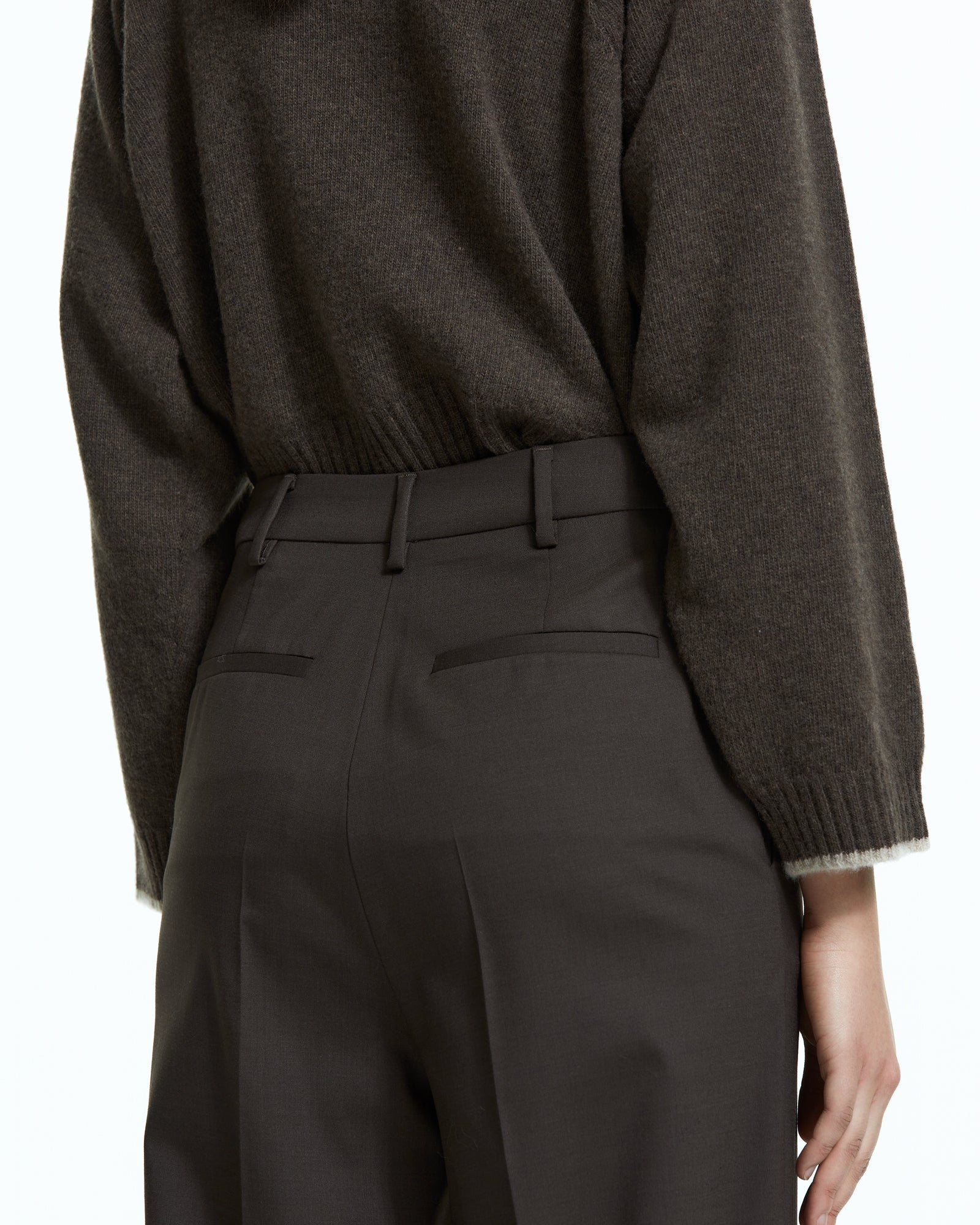 _MALLONI Pantalone sartoriale MARRONE