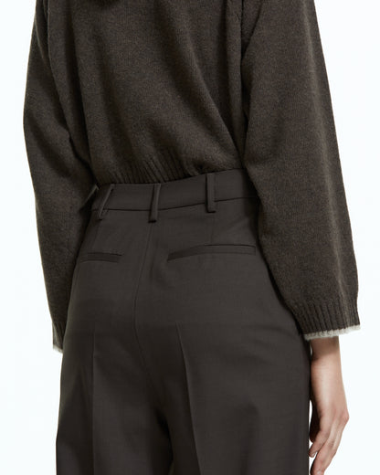 _MALLONI Pantalone sartoriale MARRONE
