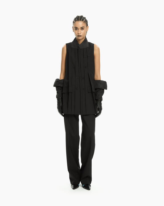 _MALLONI Pantalone sartoriale NERO