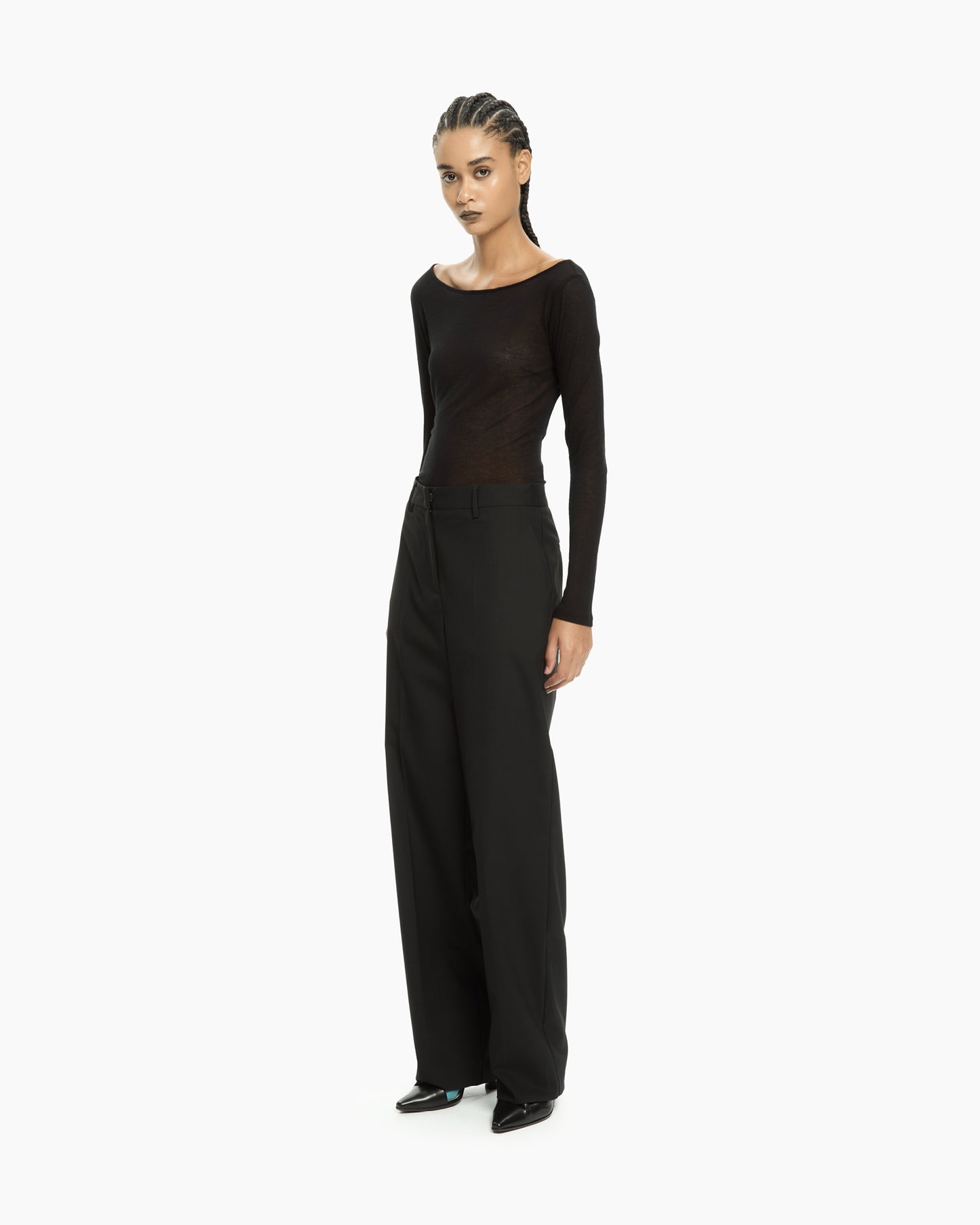 _MALLONI Pantalone sartoriale NERO